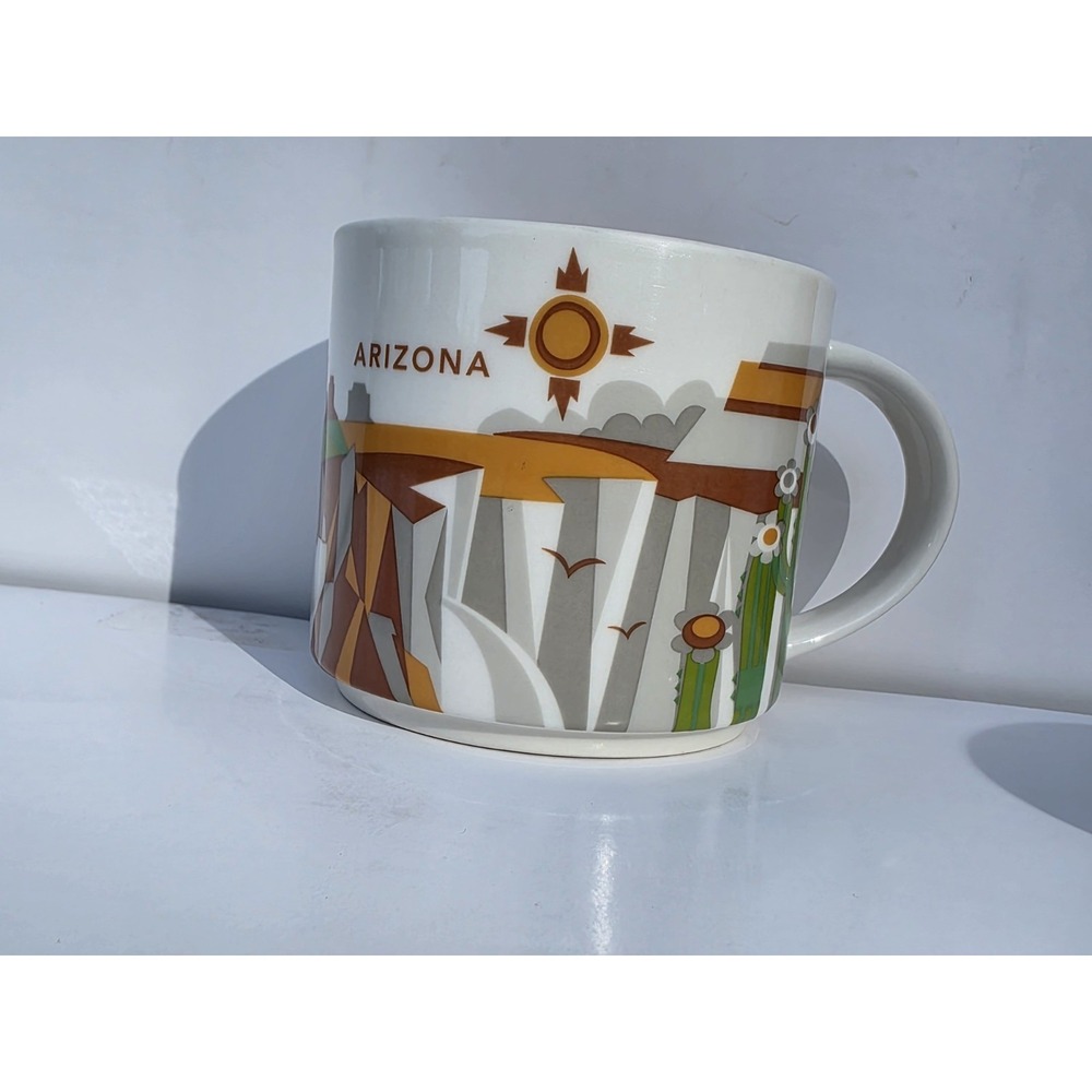 Starbucks Arizona You Are Here Collection Coffee Mug YAH 14oz Brown Multi-Color